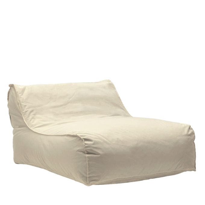 Πουφ Πολυθρόνα ArteLibre LAMAI 100% Αδιάβροχο Με UV Προστασία Μπεζ Ύφασμα 105x110x60cm