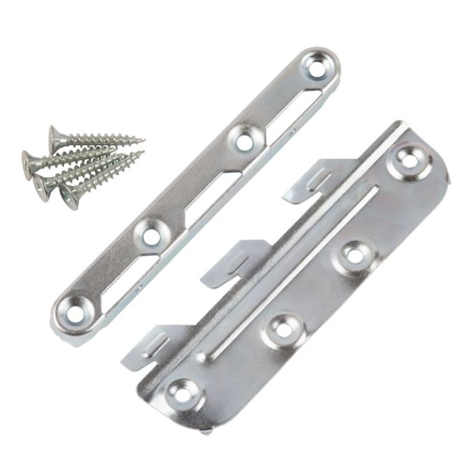 Σετ Συνδέσμων Για Σκελετό Κρεβατιού Επιψευδαργυρωμένο 130mm