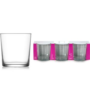 Ποτήρια Bodega Διάφανα Γυαλί 345cc 3Τμχ