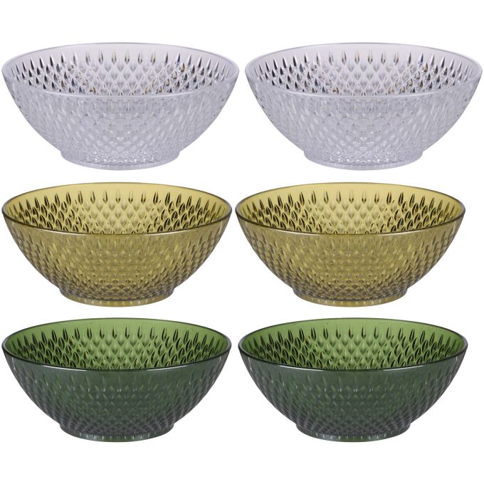 Μπολ Διάφανα/Πράσινα/Χρυσά 14.5cm 2Τμχ ALPINA