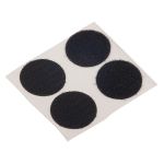 Hook+Loop Στρογγυλό Αυτοκόλλητο Μαύρο 35mm 2Σετ