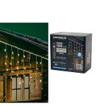 Χριστουγεννιάτικη Κουρτίνα Φωτισμού 100 LED Θερμό Λευκό 3x0.5m