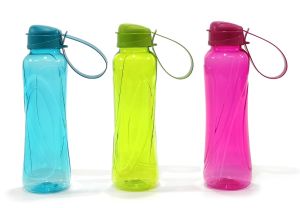 Παγούρι 630ml Διάφανο Πλαστικό Σε 3 Χρώματα