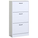 Παπουτσοθήκη ArteLibre BRANTLEY Λευκό Μοριοσανίδα 60x24x116cm