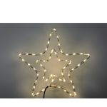 Αστέρι Διπλό 54 LED Θερμό Λευκό Φως 58x58cm