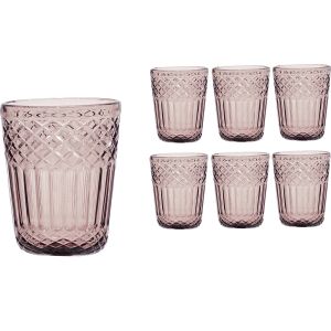 Σετ Ποτήρια Ροζ Γυαλί 30cl 6Τμχ