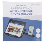 Βάση Για Laptop/Tablet Περιστρεφόμενη Με Ενσωματωμένη Βάση Για Κινητό Μαύρο ABS 28x28x2.2cm