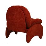 Πολυθρόνα ArteLibre ANANKE Πορτοκαλί Ύφασμα/Μέταλλο/Ξύλο 85x78x84cm