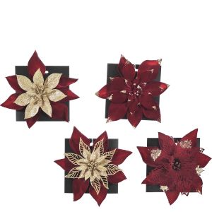 Χριστουγεννιάτικο Διακοσμητικό Λουλούδι Κόκκινο