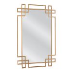 Καθρέπτης Τοίχου ArteLibre BELEN Χρυσό Μέταλλο/Γυαλί 80x1.5x50cm
