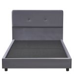 Κρεβάτι Ημίδιπλο ArteLibre TAMAHAWK Γκρι Ύφασμα Για Στρώμα 120x200cm