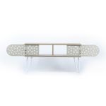 Έπιπλο Τηλεόρασης ArteLibre ILLIA No 3 Δρυς/Λευκό 106x30x48cm