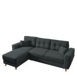 Καναπές Γωνιακός ArteLibre Αναστρέψιμη Γωνία JESSIE 235x160x85cm Σκούρο Γκρι