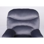 Πολυθρόνα Ανακλινόμενη ArteLibre NASHIRA Γκρι Βελούδο 88x90x99cm