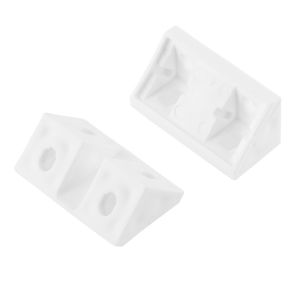 Γωνία Σύνδεσης 43x20x20x28mm Πλαστικό Λευκό