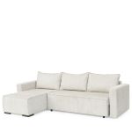 Καναπές Κρεβάτι Γωνιακός ArteLibre HARPER Αναστρέψιμος Εκρού 271x160x94cm