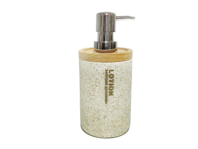 Ντισπένσερ Μπεζ Polyresin/Ξύλο