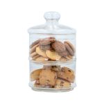 Γυάλινο Βάζο Αποθήκευσης 2 Επιπέδων 16x28cm ALPINA