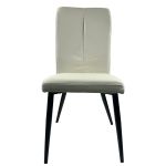 Καρέκλα Τραπεζαρίας ArteLibre FANDANGO Μπεζ/Μαύρο Ύφασμα/Μέταλλο 43x56x97cm