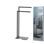 Σταντ Πετσετών Μαύρο Ανοξείδωτο Ατσάλι 30x20x78cm