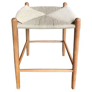 Σκαμπό Επαγγελματικό ArteLibre PRAELIA Φυσικό Ξύλο/Σχοινί 54x47x69cm