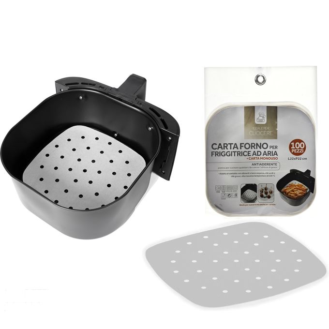 Χαρτί Ψησίματος Αντικολλητικό Λευκό 22x22cm 100Τμχ