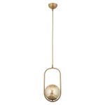 Φωτιστικό Κρεμαστό ArteLibre LORN Αντικέ/Μελί Μέταλλο/Γυαλί 17x105cm