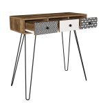 Κονσόλα ArteLibre LIDYA Καφέ Με Σχέδιο 90x35x91cm