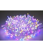 500 LED Εξωτερικού Χώρου Πολύχρωμο Φως Διάφανο Καλώδιο