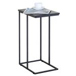 Βοηθητικό Τραπεζάκι ArteLibre TRENTON Μαύρο Μάρμαρο Μοριοσανίδα/Μέταλλο 40x30x66cm