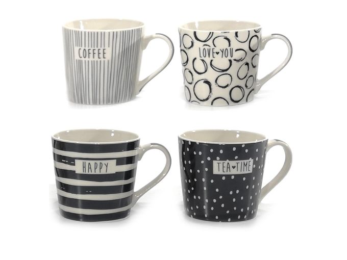 Κούπα 40cl Κεραμικό Σε 4 Σχέδια