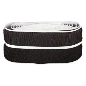 Ταινία Hook+Loop Αυτοκόλλητο Μαύρο 300cmx20mm