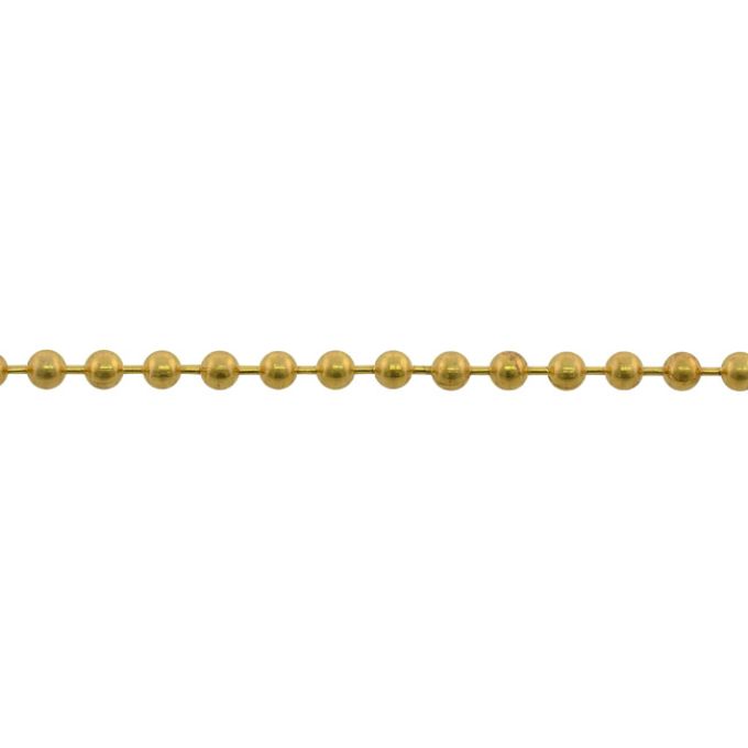 Αλυσίδα Μπίλιας Μπρούτζινη Γυαλιστερή Φ3.2mm 1m