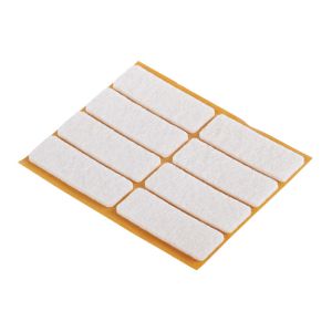 Τσοχάκια Αυτoκόλλητα Λευκό 16x44mm 8 Τμχ