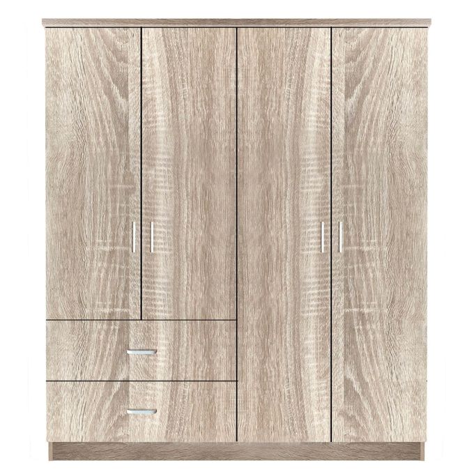 Ντουλάπα ArteLibre CANDY CANE Φυσικό Χρώμα 160x50x195cm