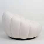 Πολυθρόνα ArteLibre AFET Λευκό Ύφασμα/Ξύλο 94x89x61cm