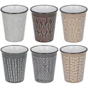 Φλιτζάνια Espresso 6Τμχ Reactive Glaze