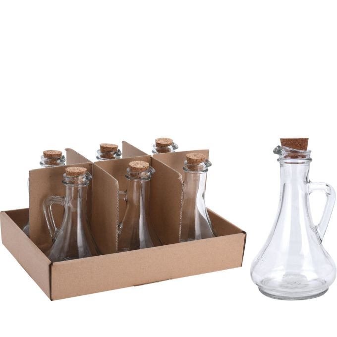 Φιάλη Λαδιού ArteLibre 300ml Με Χερούλι Και Πώμα Φελού Διάφανο Γυαλί