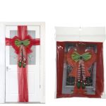 Χριστουγεννιάτικος Φιόγκος Πόρτας Με Πόδια Ξωτικού