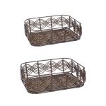 Καλάθι Αποθήκευσης Καφέ Ρατάν