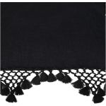 Μαξιλάρι ArteLibre Με Φούντες Μαύρο Βαμβακερό 45x45cm