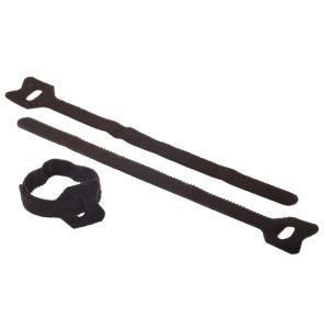 Δεματικό Hook+Loop Μαύρο 15cm 8mm 6Τμχ