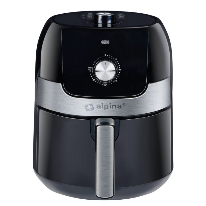 Φριτέζα Αέρος Με Αποσπώμενο Κάδο Μαύρο/Ασημί 3.5lt 1400W ALPINA