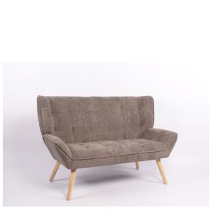 Καναπές ArteLibre NESTO Γκρι Ύφασμα/Ξύλο 86x126x78cm