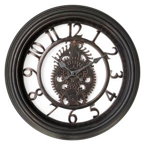 Ρολόι Τοίχου ArteLibre Μαύρο Πλαστικό Φ40.6x4.9cm