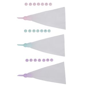 Σετ Σακούλα Ζαχαροπλαστικής 9Τμχ 3 Χρώματα ALPINA