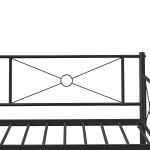 Καναπές Κρεβάτι ArteLibre CIMARRON Μαύρο Μέταλλο 197.5x96x75cm (Στρώμα 90x190cm)