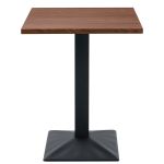 Τραπέζι Τραπεζαρίας ArteLibre BROOKWYN Καρυδί/Μαύρο Μέταλλο/Μοριοσανίδα 60x60x74cm