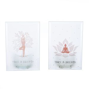 Θήκη Ρεσώ ArteLibre Namaste Διάφανο Γυαλί 8x5x12cm Σε 2 Σχέδια