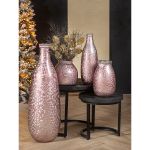 Βάζο ArteLibre Μπουκάλι Μοβ Γυαλί 41cm